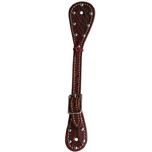 Ezy Ride Spur Straps Choc Stainless Spots