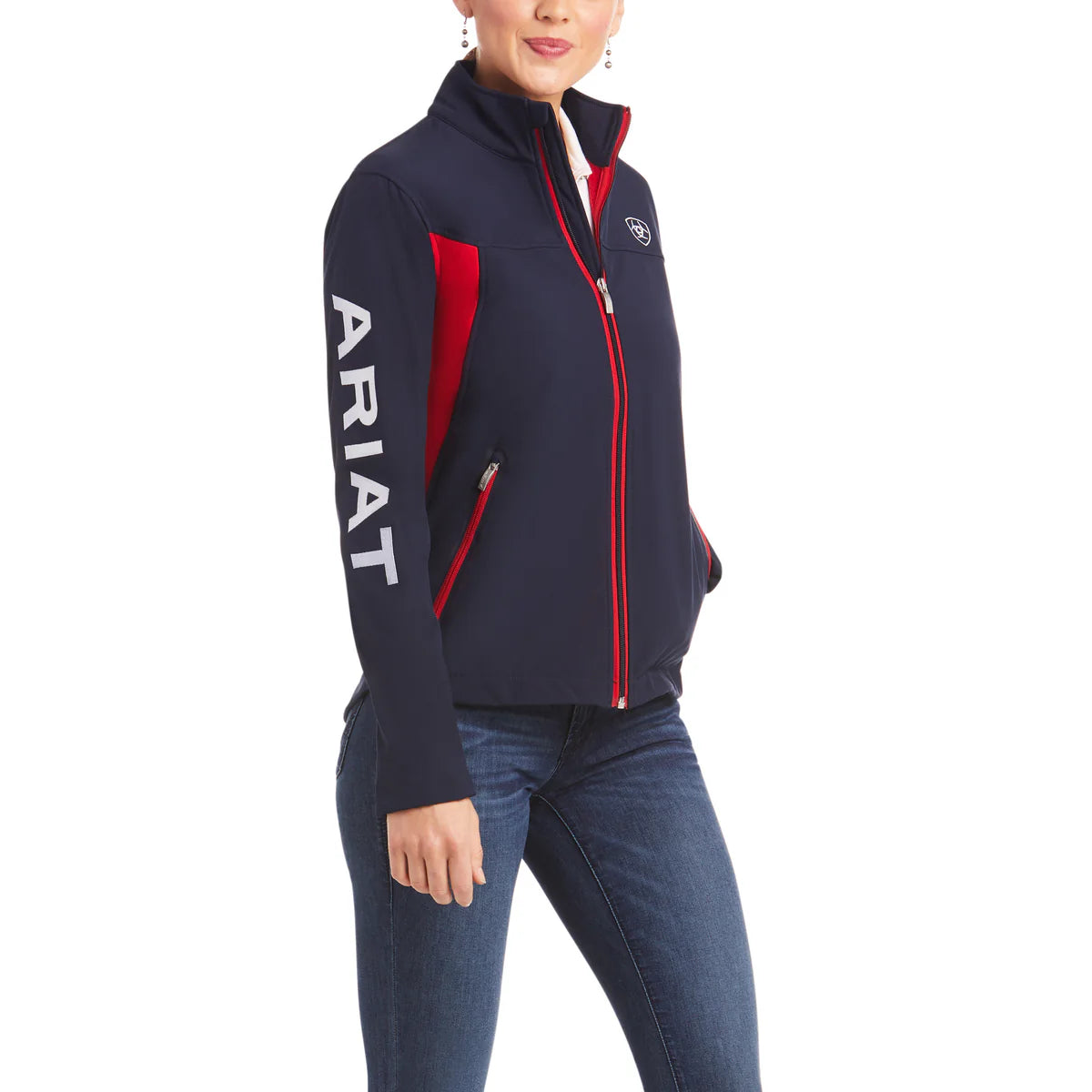 Ariat Ladies New Team Softshell Jacket Navy