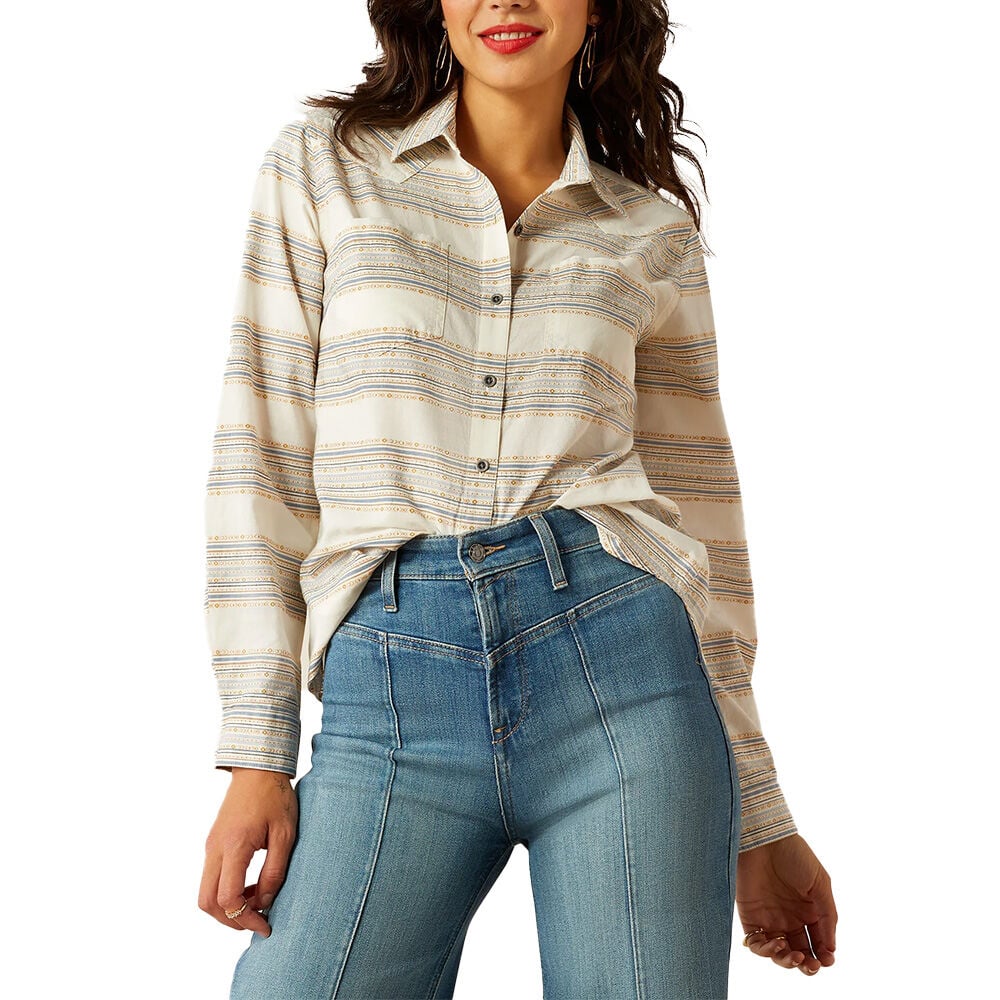 Ariat Womens Billie Jean Shirt Mustard JacQuard