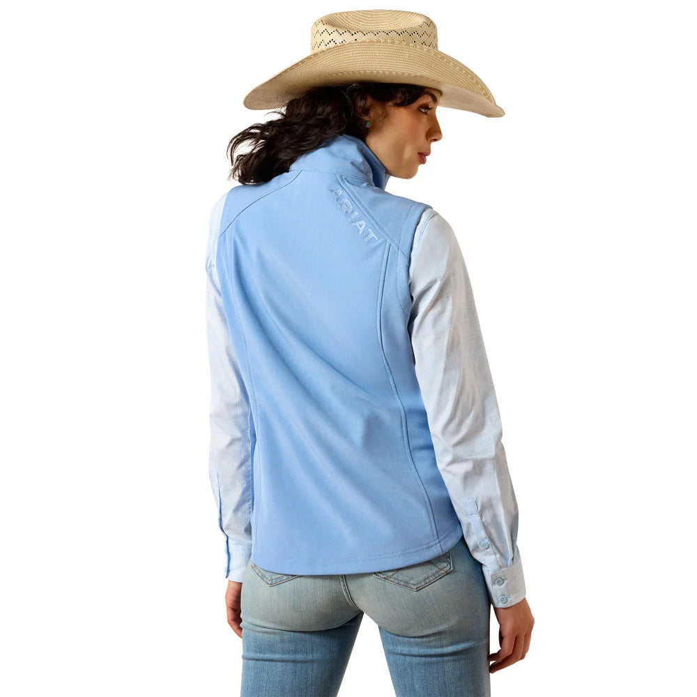 Ariat Women's Logo Softshell Vest - Ashleigh Blue Heather