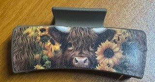 Stylish Western Cowboy Highland cattle Style Hair Clips