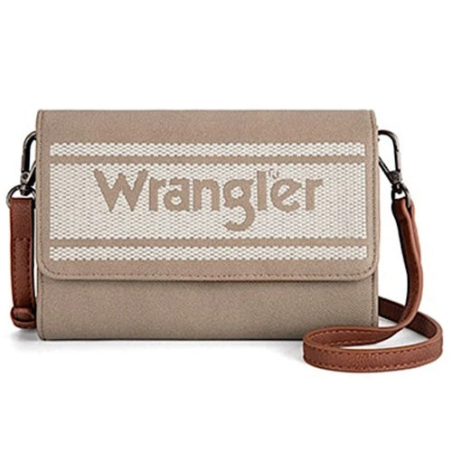Wrangler Sierra Logo Crossbody Bag - Camel