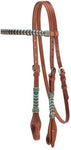 Fort Worth Aponi Bridle - Turquoise Two Tone