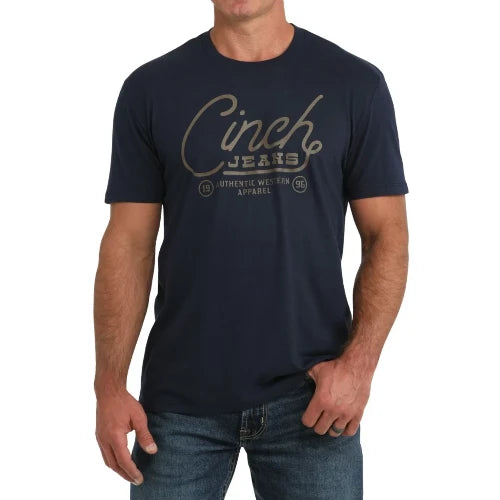 Cinch Men's Navy Short Sleeve T-Shirt
