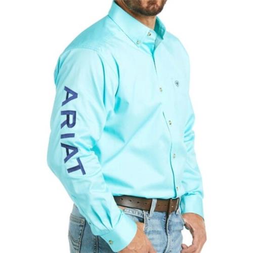 Ariat Men T/Logo Shirt M/Aqua