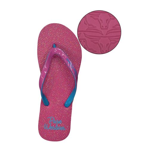 Pure Western Ladies Pink Glitter Thong