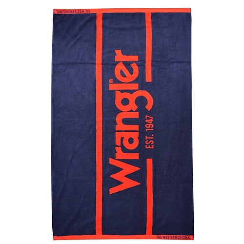 Wrangler Signature Beach Towel Navy/Red