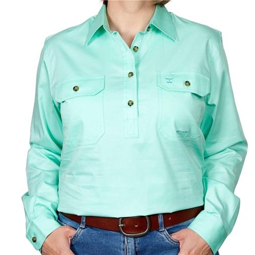 JUST COUNTRY Jahna Ladies Work Shirt Spearmint