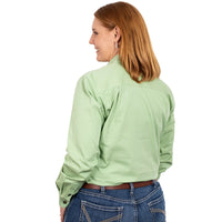 JUST COUNTRY Brooke Ladies Work Shirt Sage Full Button