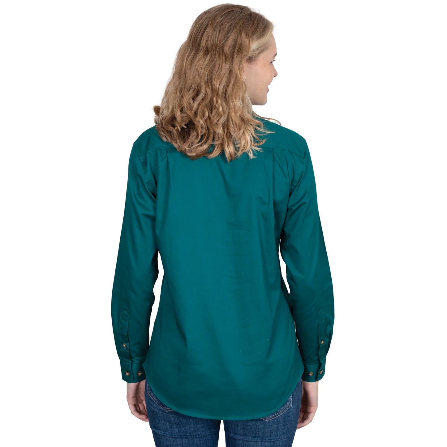 JUST COUNTRY Jahna Ladies Work Shirt Forest