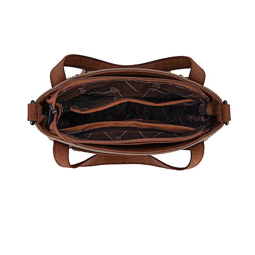 Wrangler two tone Fringe Bag - Camel