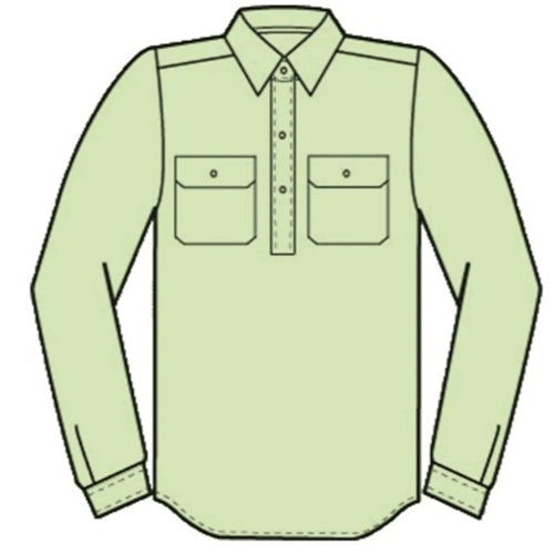 Just Country Boy Lachlan Workshirt Sage