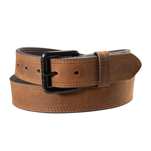 Ariat Men's Work Belt 1 1/2 Silicone Tabs Brown