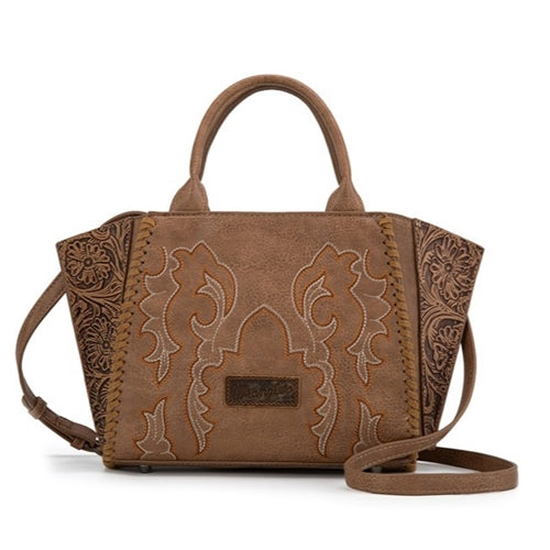 Wrangler Embroidered Tote Bag - Camel
