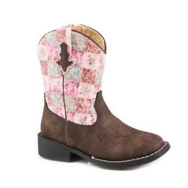 Roper Cowgirl FLORAL SHINE Kids Boots