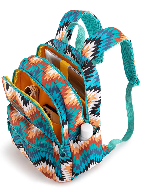 Wrangler Aztec Print Backpack -Turquoise