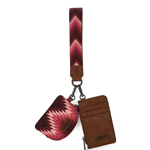 Wrangler Nevada Dual Pouch Wristlet - Pink
