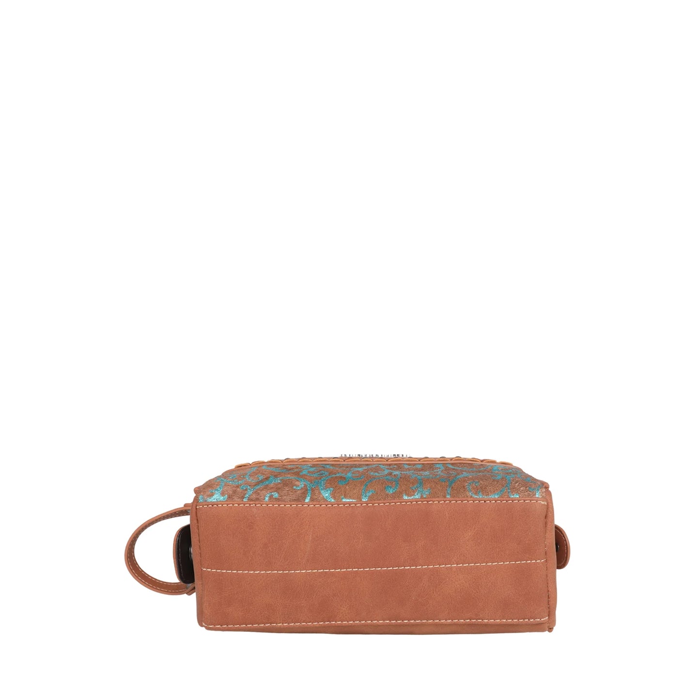 Trinity Ranch Hair On Cowhide Collection Travel Pouch - Brown