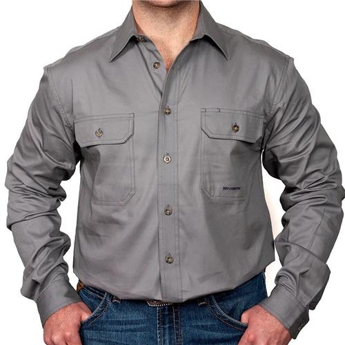 J/Country Evan F/Button Steel Grey