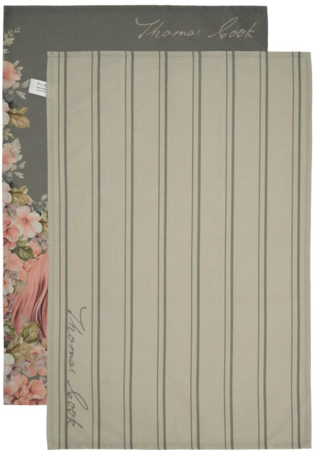 Thomas Cook tea towel Sage