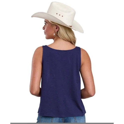 Roper Women's Five Star Collection Sleeveless Cotton Slub Tank Top