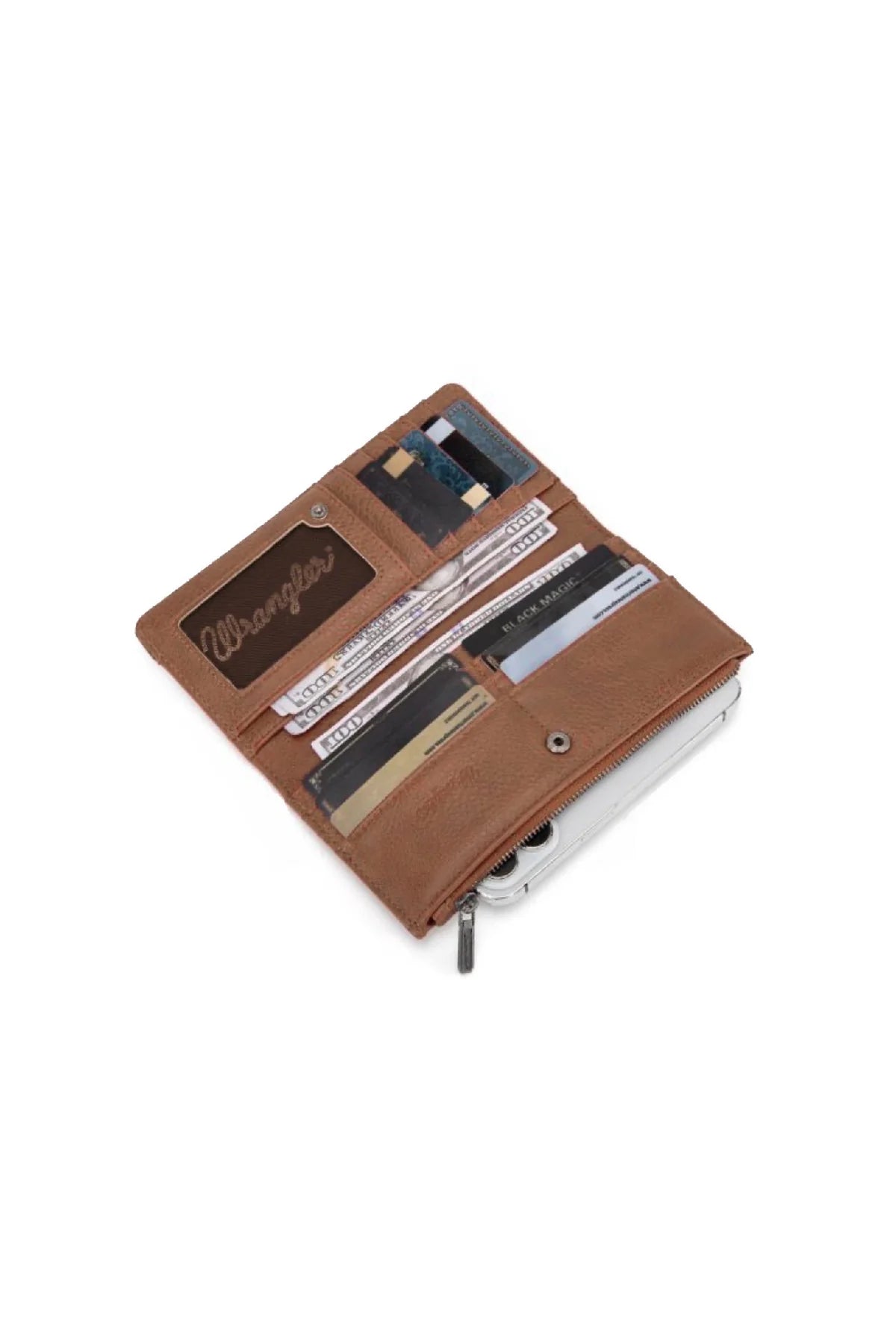 Wrangler Embroidered Wallet -Camel
