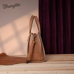 Wrangler "W" Stitch Two Tone Tote/Crossbody