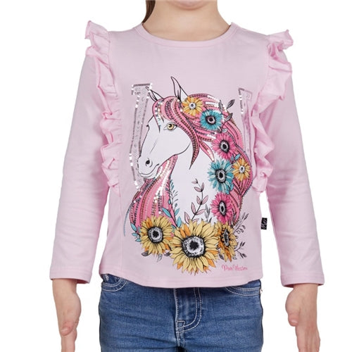 Pure Western Girls Jina Frill L/S Tee