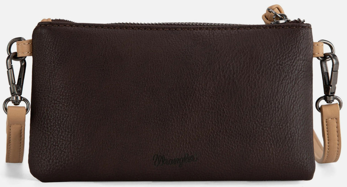 Wrangler Crossbody Wallet Cardholder - Coffee