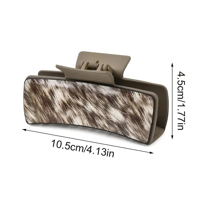 Stylish Western Cowboy Style Horsehair Craft Leather Hair Clips