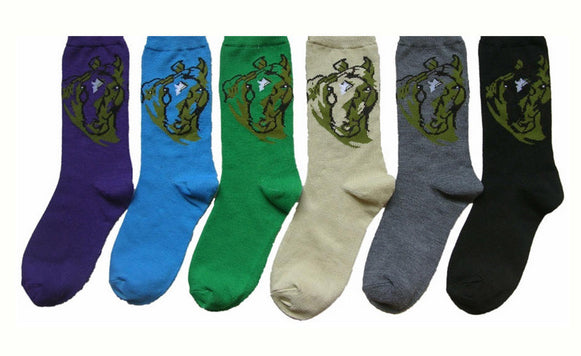 Horse Head Crew Socks