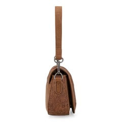 Montana West Hair-On Cowhide Mini Shoulder Bag/Crossbody/Clutch-Brown