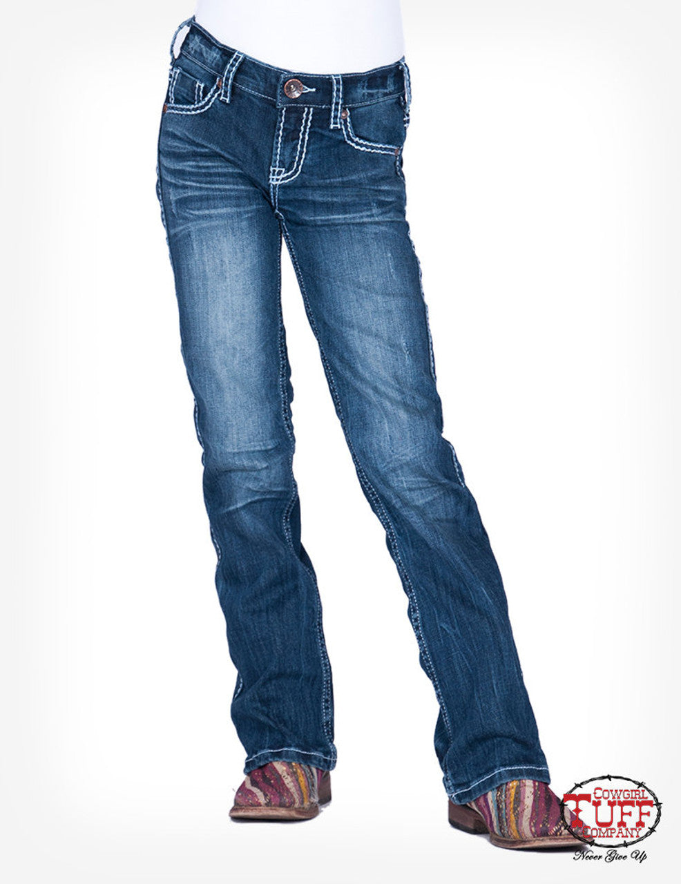 Cowgirl Tuff Jeans - Girl's Edgy