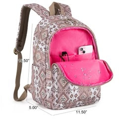 Wrangler Aztec Print Backpack -Light Coffee