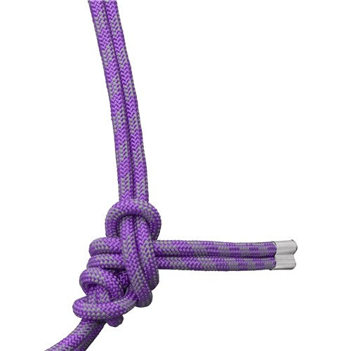 Fort Worth Hard Core Rope Halter - Purple/Grey