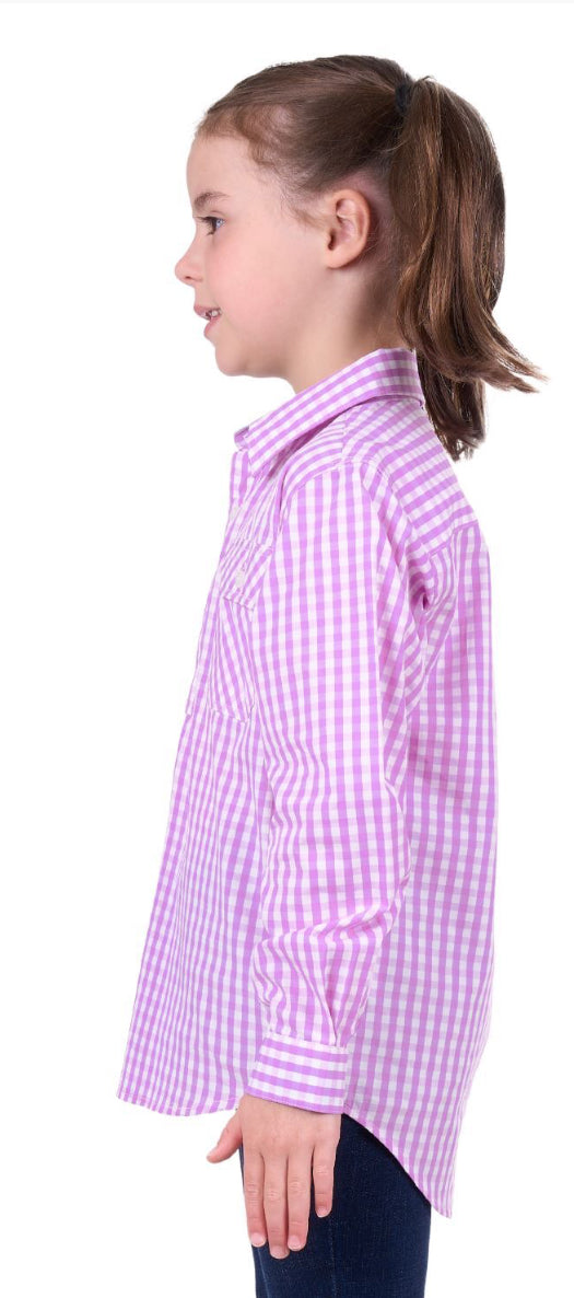 Hard Slog Kids Ayla 1/2 Button L/S Shirt
