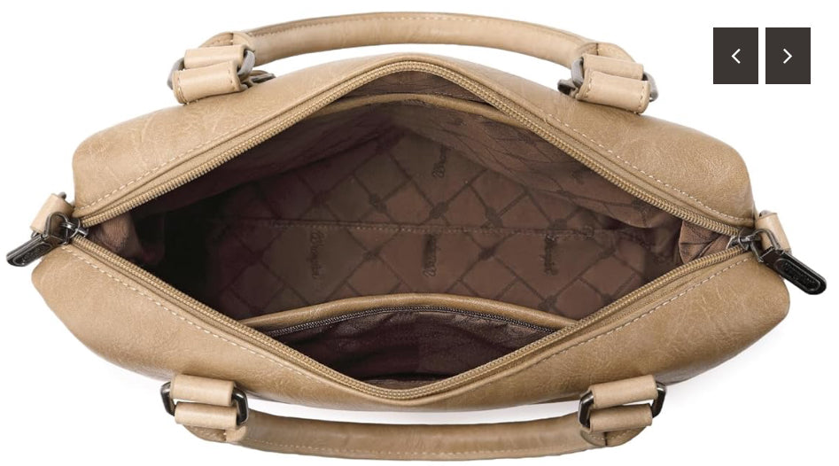 Wrangler Buckle Classic Barrel SATCHEL - Khaki