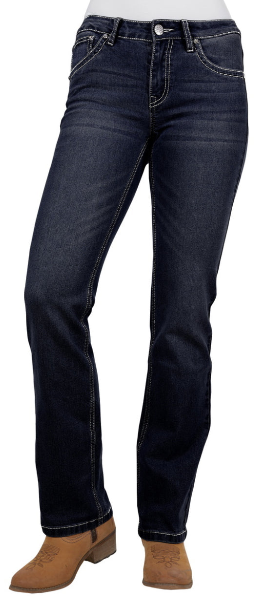 Pure Western Kim High Rise Boot Cut Jean 34 Leg