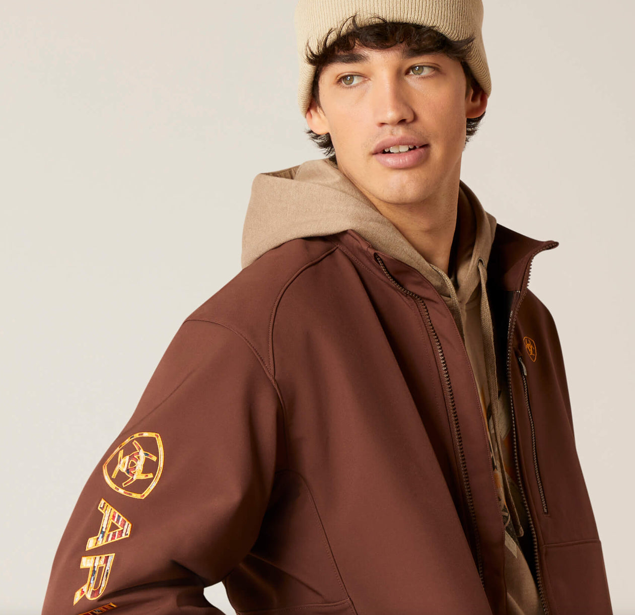Ariat Mens Logo Chimayo Jacket Saved Chocolate