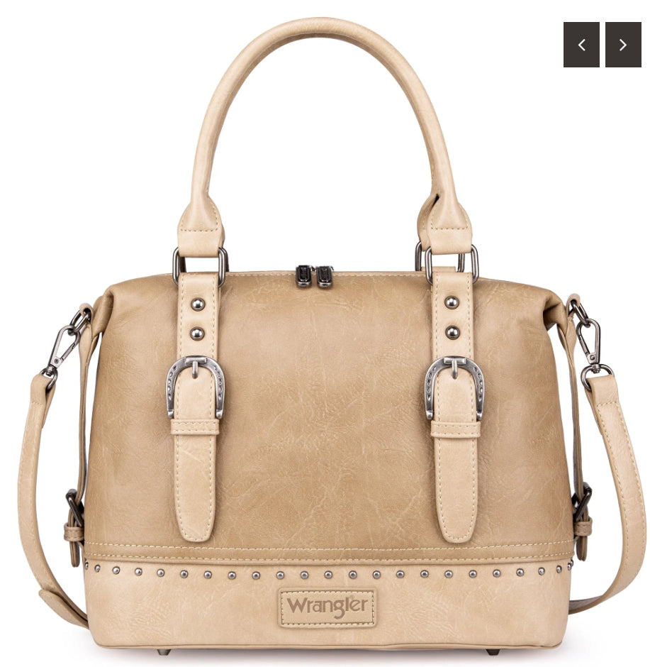 Wrangler Buckle Classic Barrel SATCHEL - Khaki