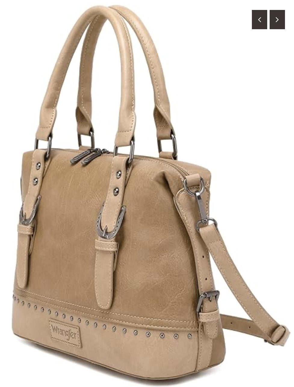 Wrangler Buckle Classic Barrel SATCHEL - Khaki