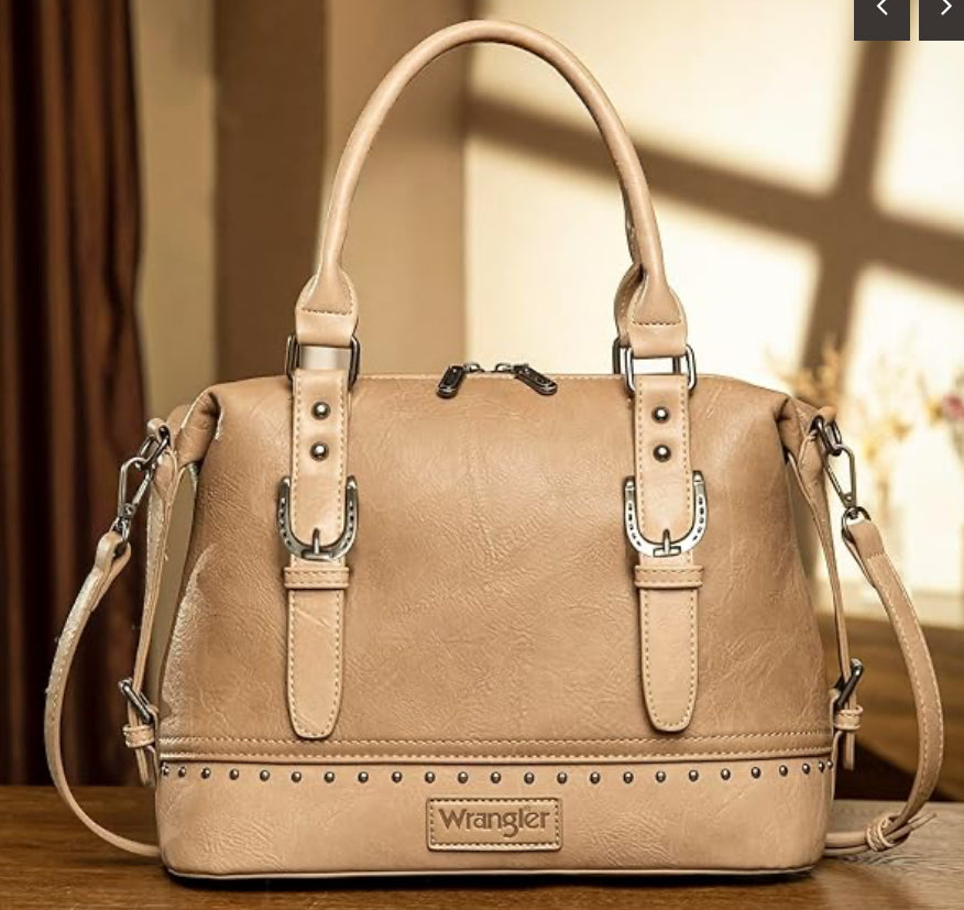 Wrangler Buckle Classic Barrel SATCHEL - Khaki