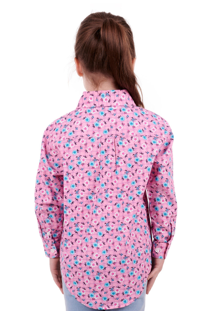 Hard Slog Kids Floria 1/2 Button L/S Shirt
