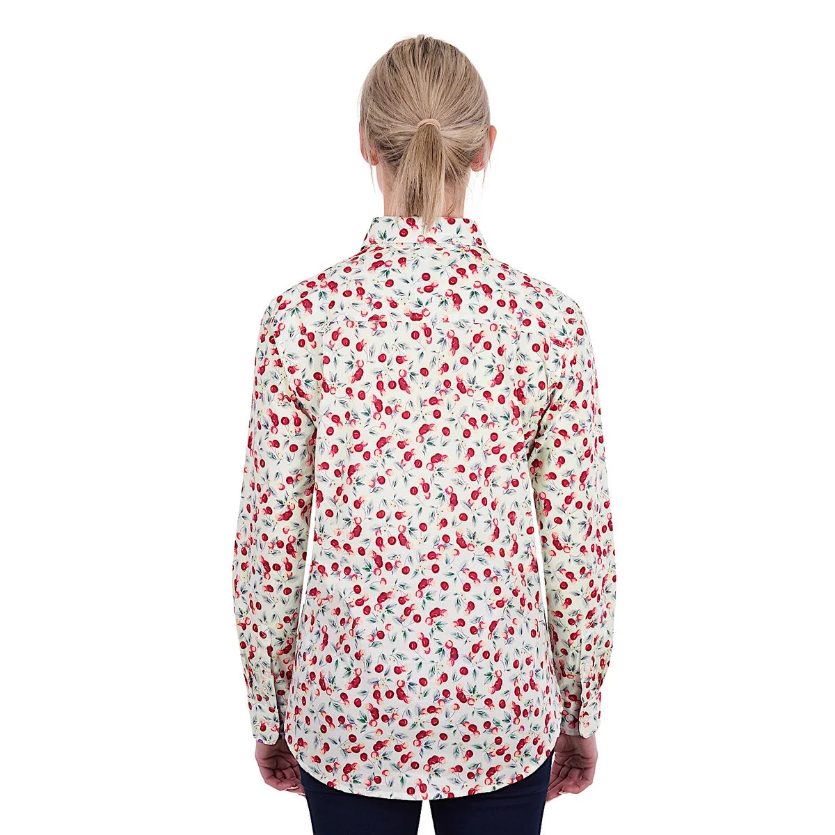 Women's Clair 1/2 PLKT Long Sleeve Shirt - Red