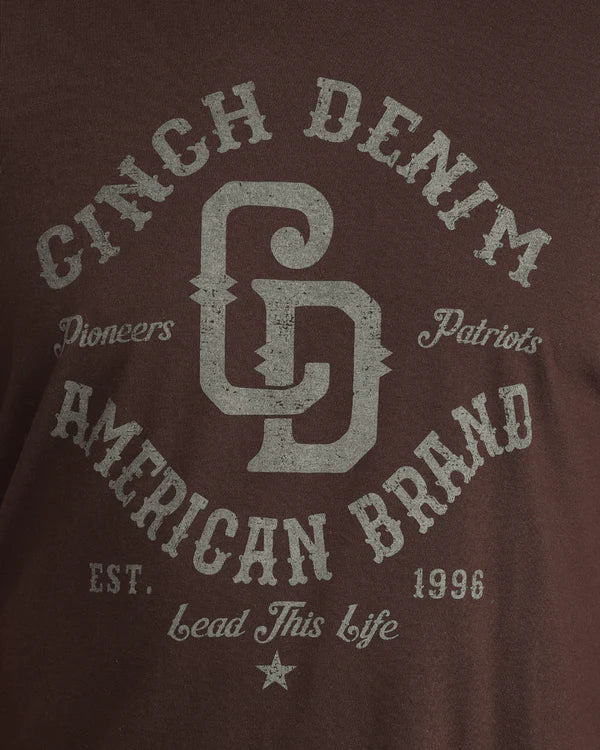 Cinch Brown Men's Tee