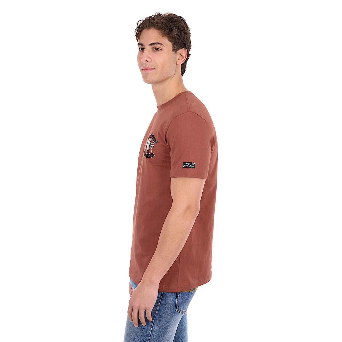 Pure Western Men's Joey Short Sleeve Tee - Rust