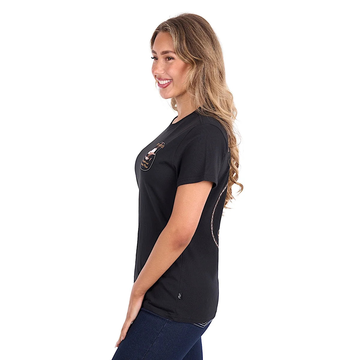 Pure Western Women's Misty Short Sleeve Tee - Black