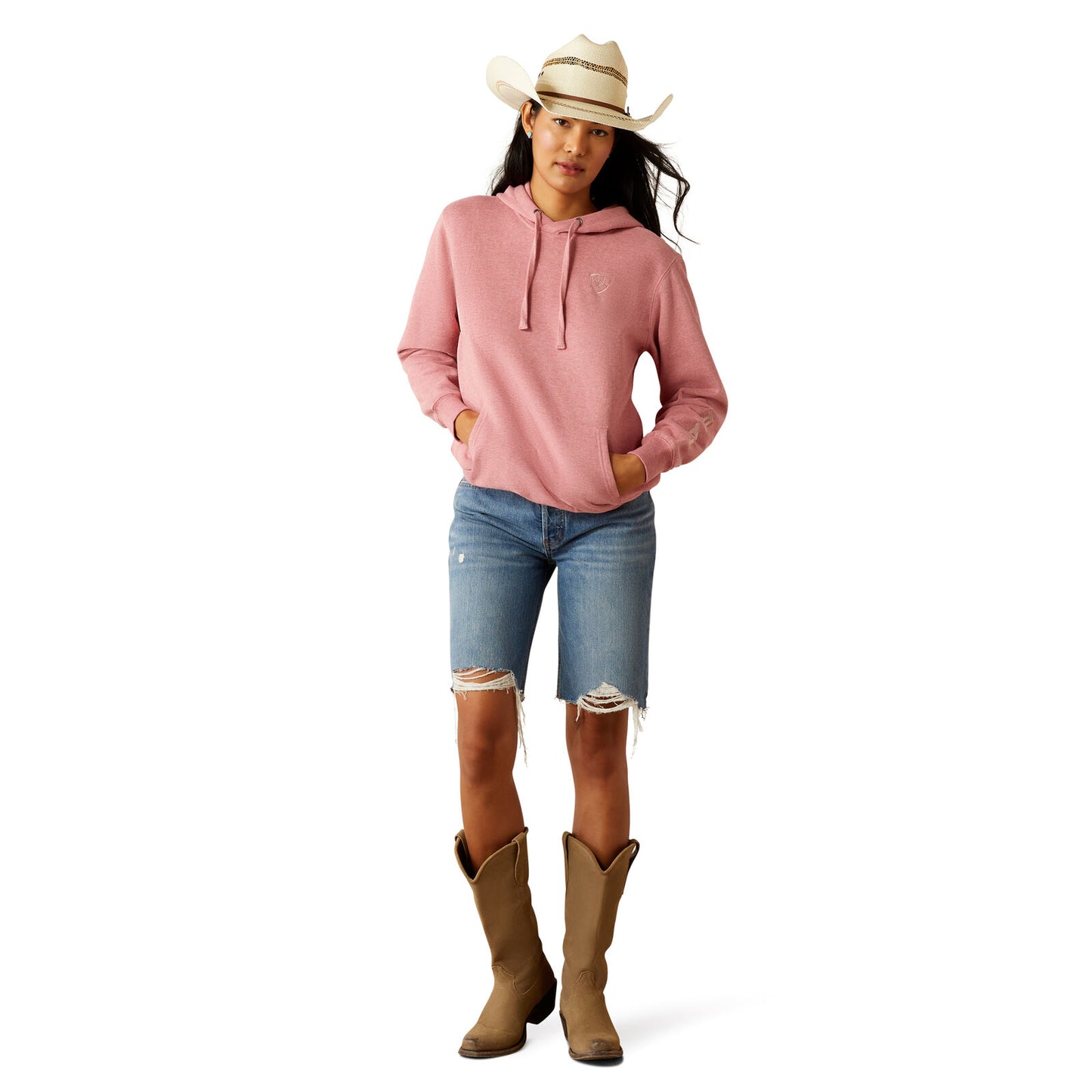Ariat Womens Logo 2.0 Hoodie Rose Wine