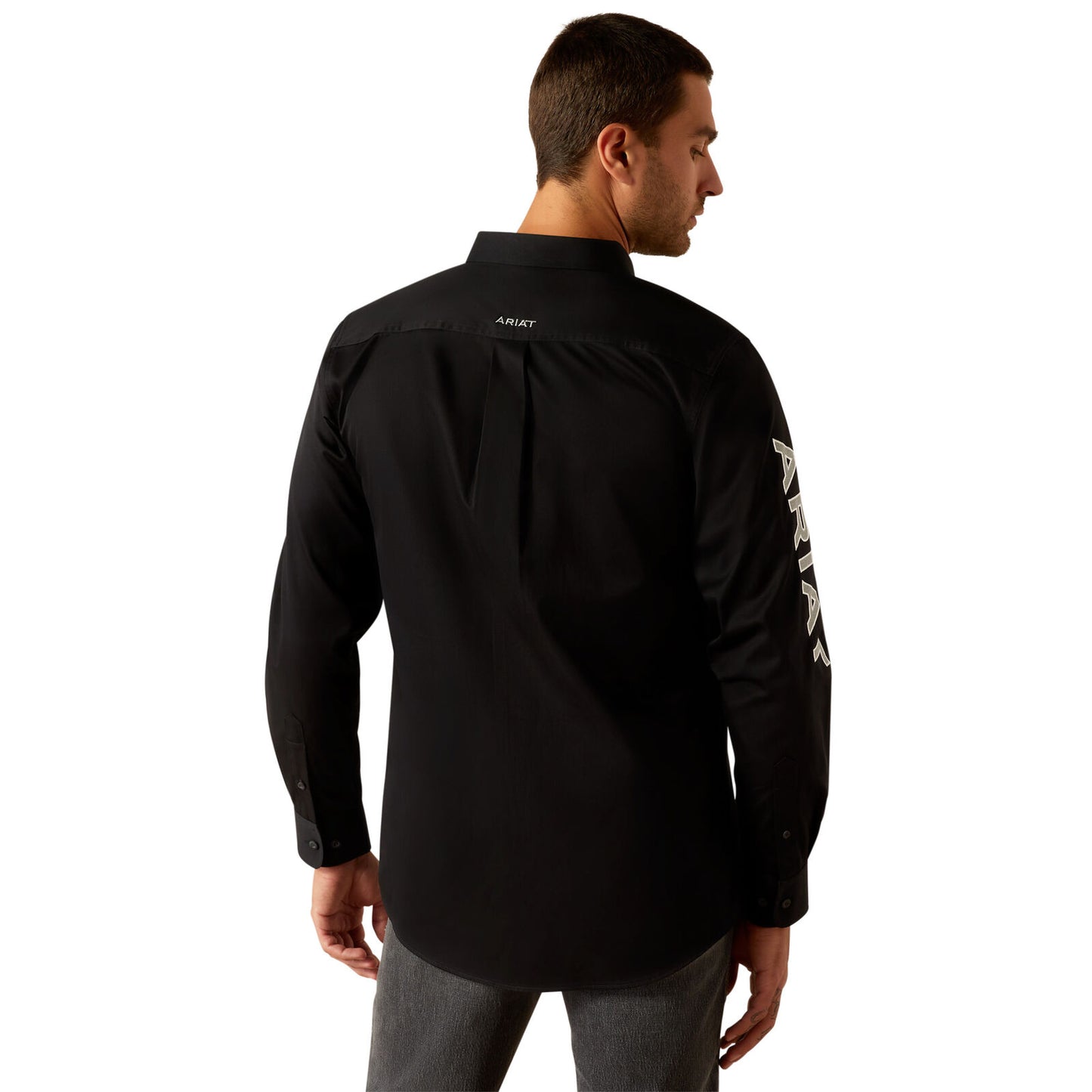 Ariat Men's Team Logo Twill Shirt - Black/Grey
