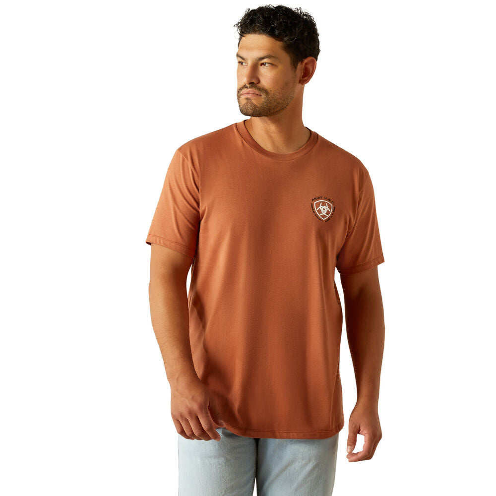 Ariat Men's Loft Simple Seal S/S Tee - Chutney